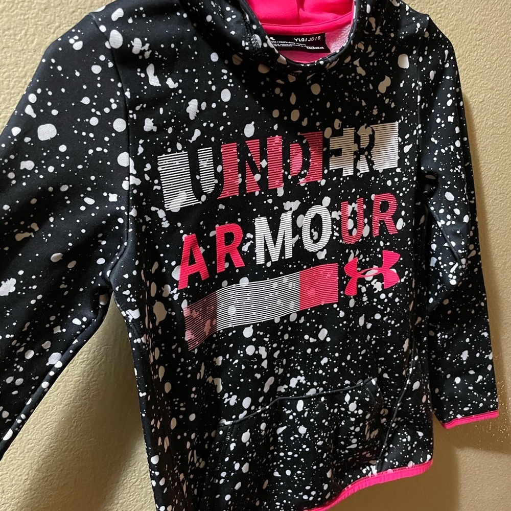 Under Armour Girls Cold Gear Hoodie YLG - Picture 8 of 9